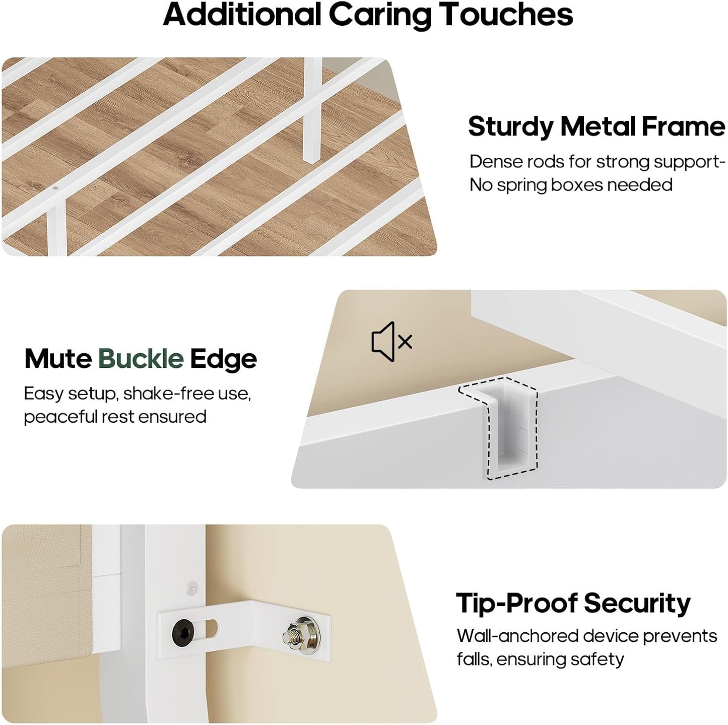 Bunk Bed for Small Space, Twin Over Twin Bunk Beds with Desk, Power Outlets, RGB LED Lights, Storage, Metal Beds with Safety Guardrail & Ladders